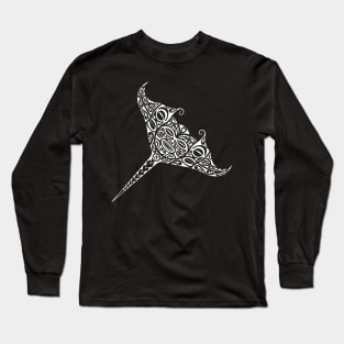 Manta Ray Polynesian Long Sleeve T-Shirt